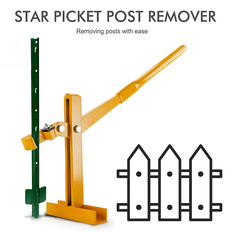 BowLift | Heavy Duty Post Puller Set with Lifting Chain Puller, Fence Post Removal Puller, Stainless Steel Metal Lifter with Handle for Ranch Farm, Wood Post Puller for Round Fence Post Tree