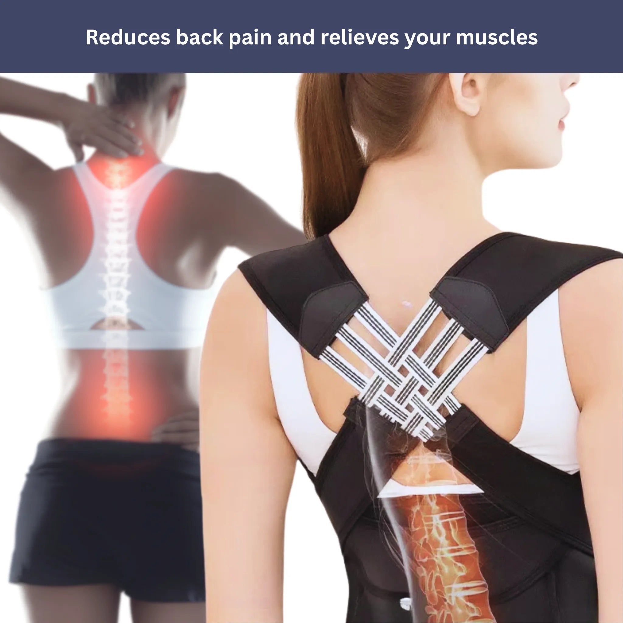 BowLift | Back Support and Posture Corrector | Adjustable, Comfortable & Ideal for Improving Confidence and Posture