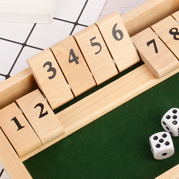 BowLift | Shut The Box Game - Fun Table Math Game for Adults & Children