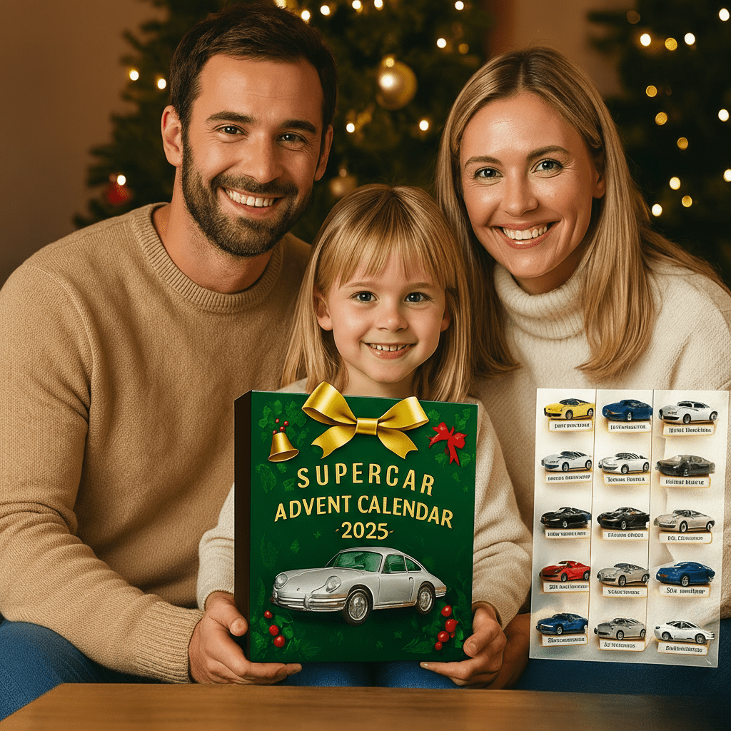 BowLift | Limited Supercar Advent Calendar with 24 Precise Miniature Models