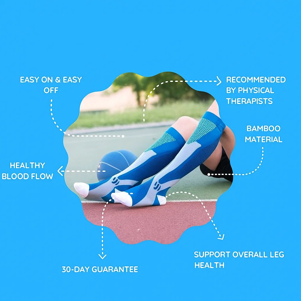 BowLift | Graduated compression stockings for pain relief, improved blood circulation, and all-day comfort