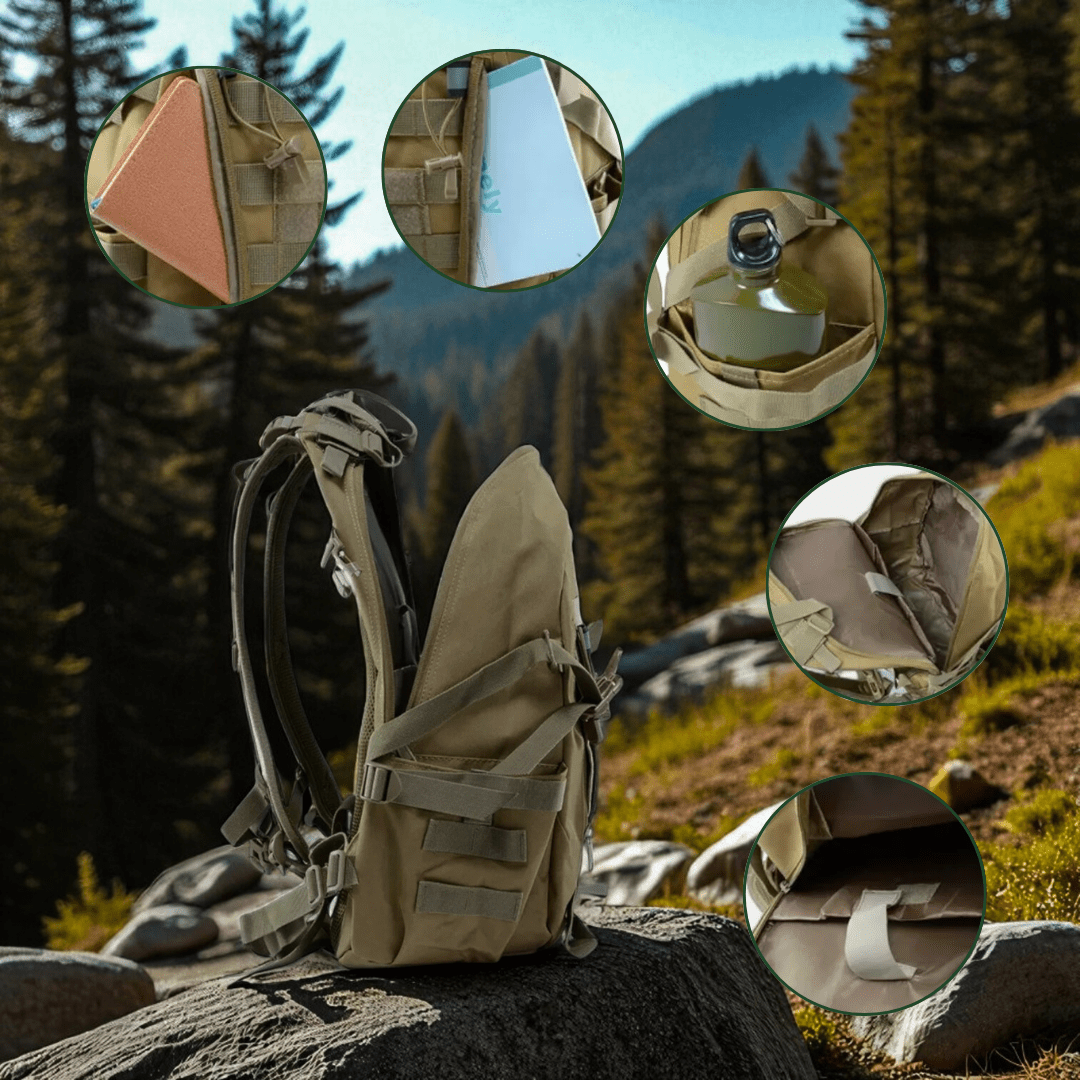 BowLift | 40L Outdoor Backpack with MOLLE System & Waterproof Military Construction