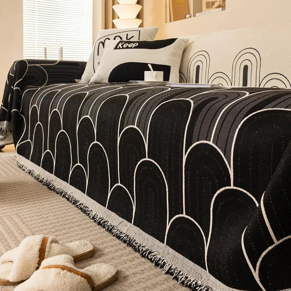 BowLift | Rainbow Arches Chenille Sofa Cover