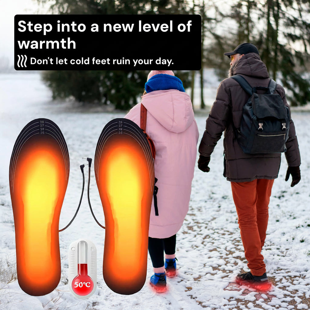 BowLift | Rechargeable Heated Insoles UK – Best Thermal Shoe Inserts for Boots, Work Boots & Everyday Winter Comfort