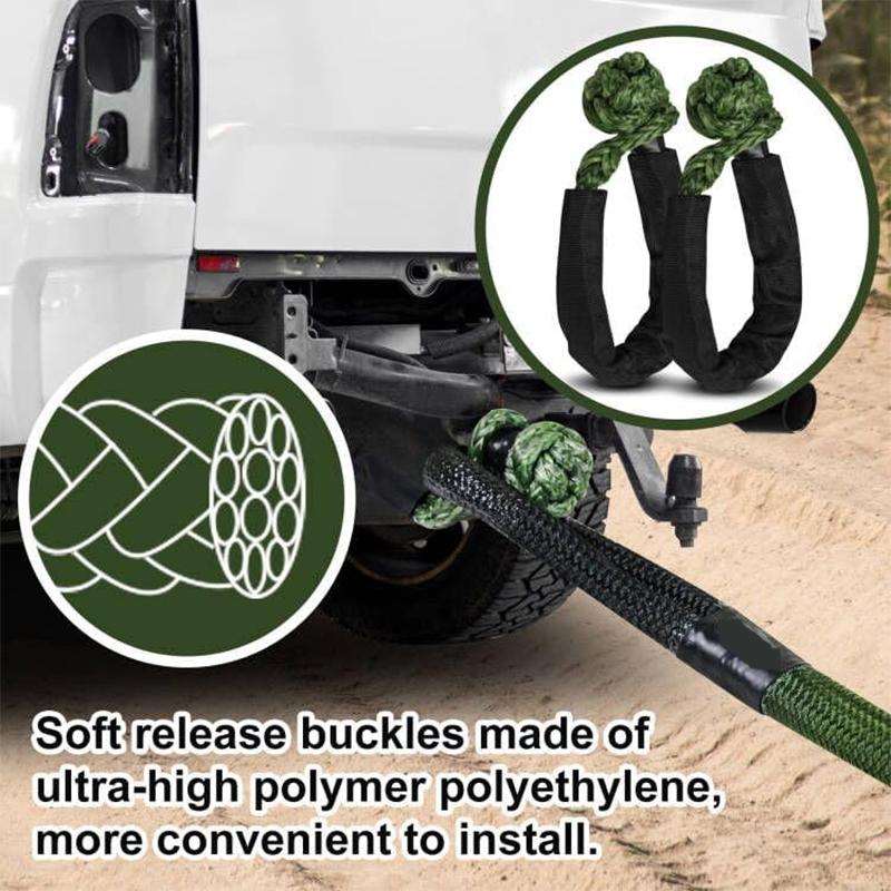 BowLift | 1″x30' Kinetic Recovery Rope , Kinetic energy recovery rope
