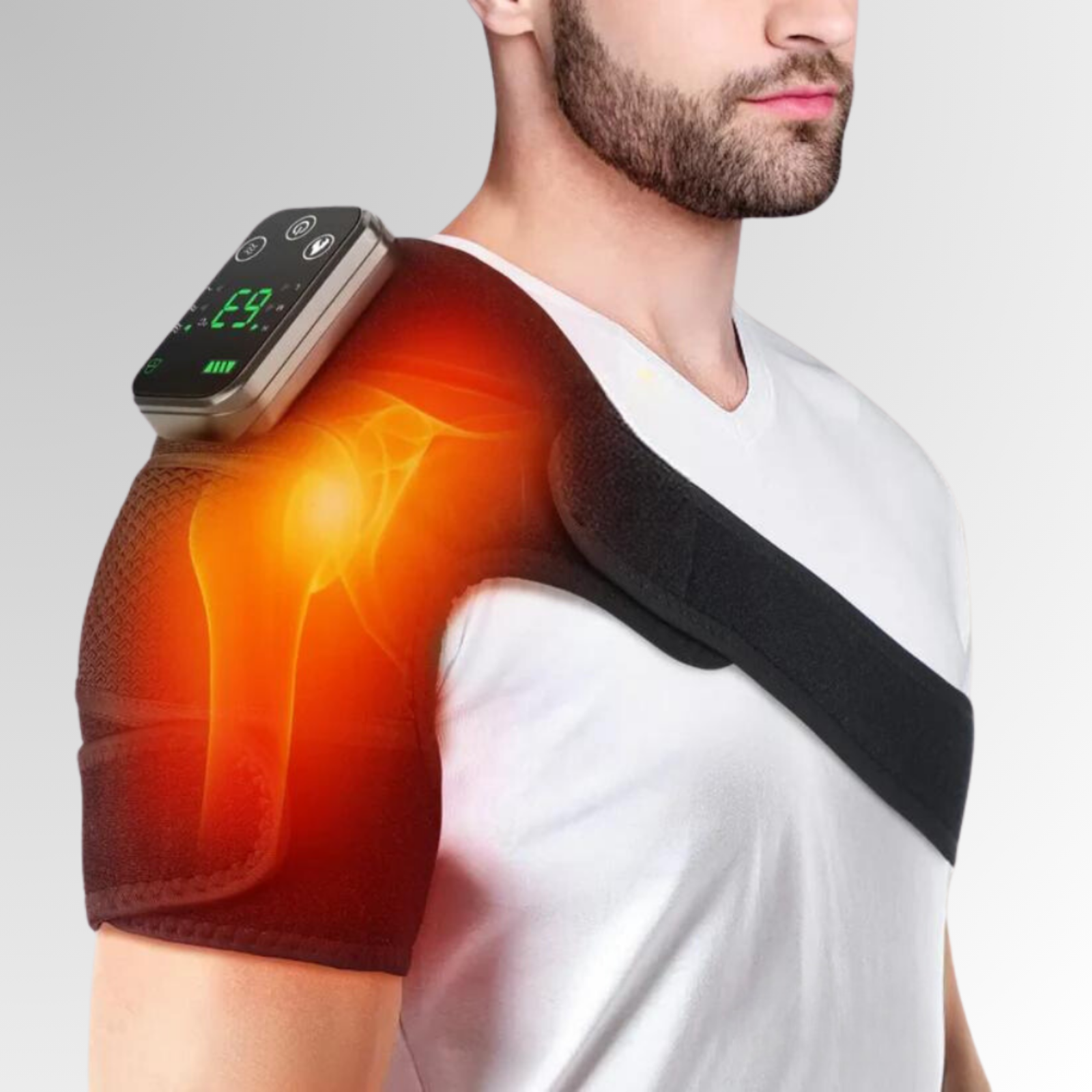 BowLift | Adjustable Shoulder Heat Massager for Posture improvement & Tension Reduction