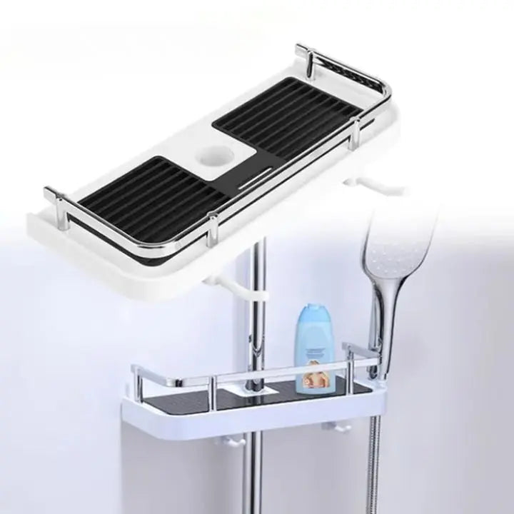 BowLift | Rust-resistant shower shelf - adjustable, drill-free installation