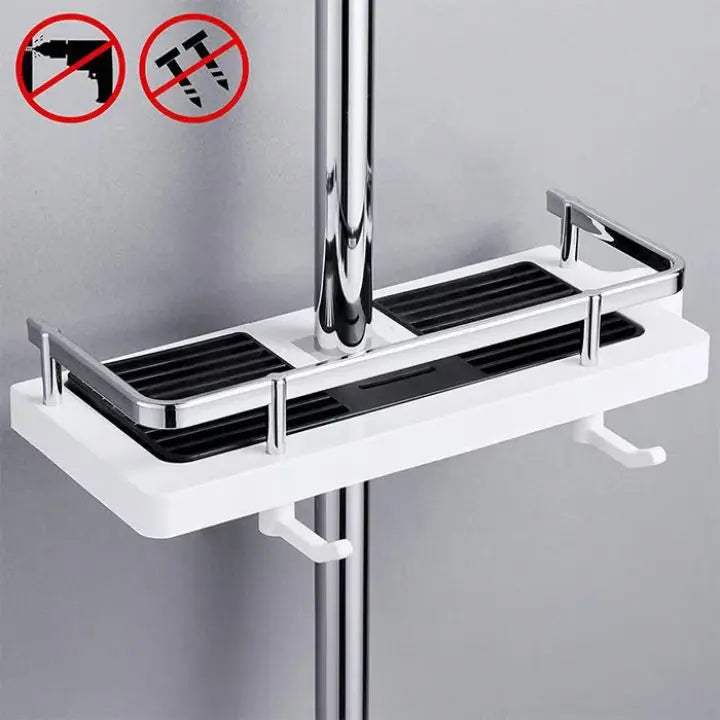 BowLift | Rust-resistant shower shelf - adjustable, drill-free installation