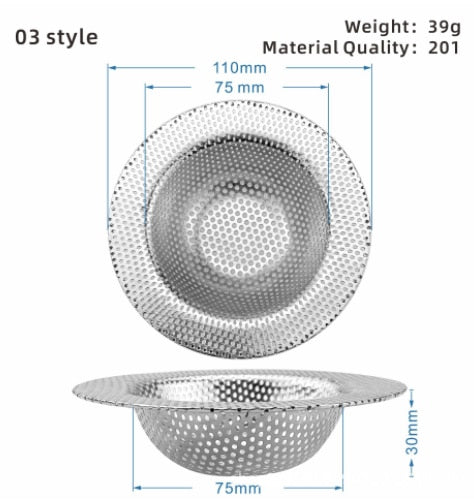 BowLift | Stainless Steel Sink Drain Catch All Strainer
