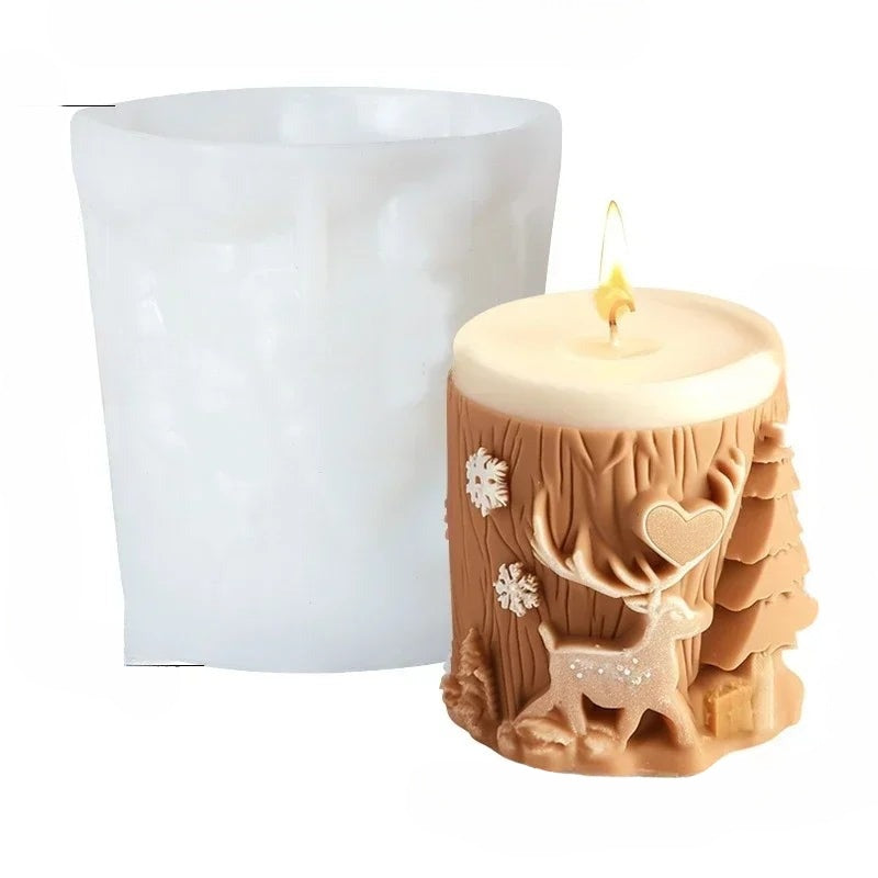 BowLift | Elegant 3D Candle Silicone Mold with Decorative Pattern