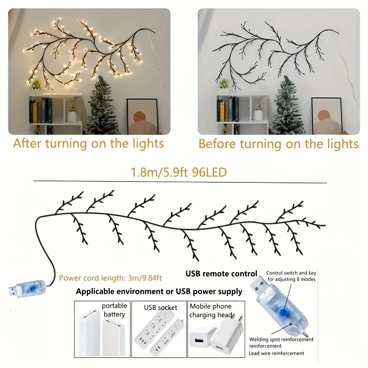 BowLift | Decorative LED Tree Vine Light