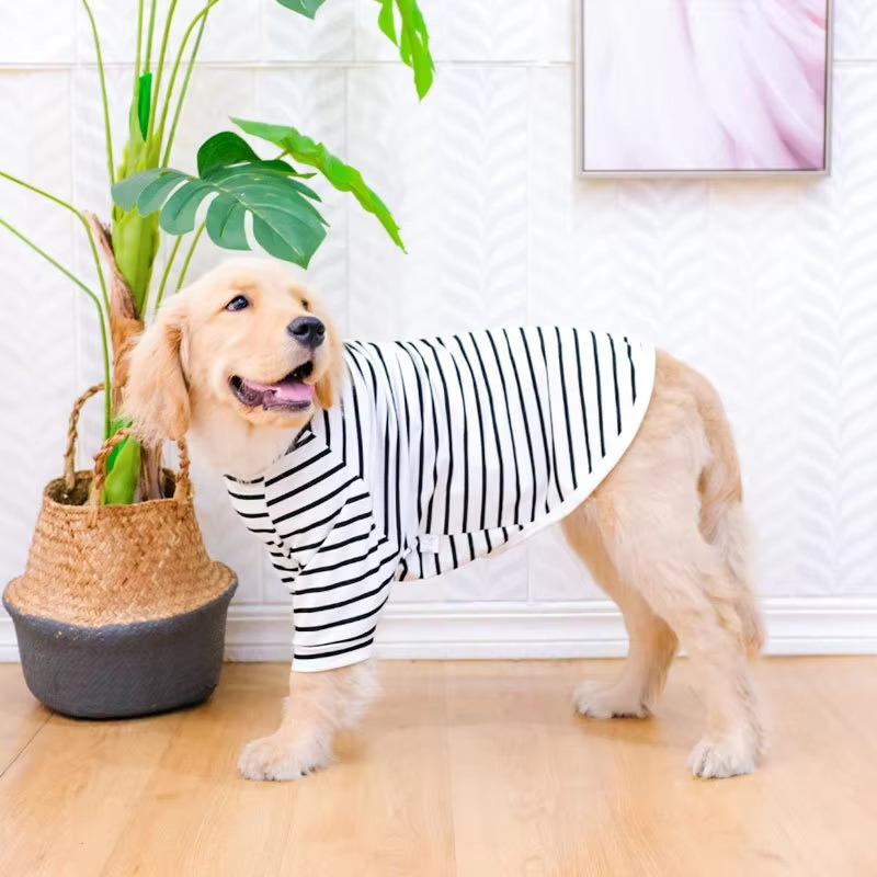 BowLift | Breathable Cotton Stripe T-Shirt for Dogs