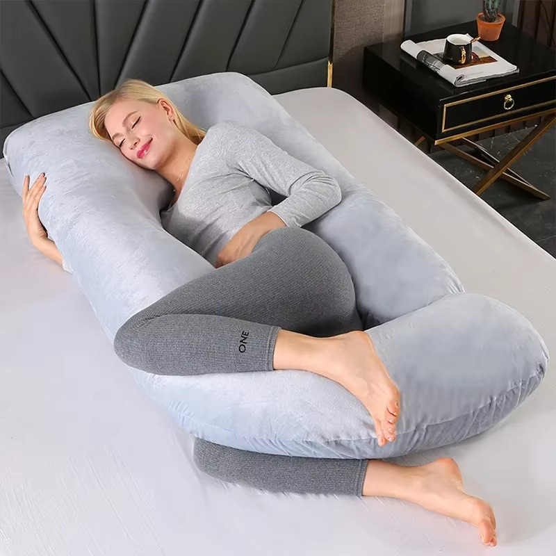 BowLift | J-Shaped Maternity Support Pillow for Side Sleeping and Breastfeeding
