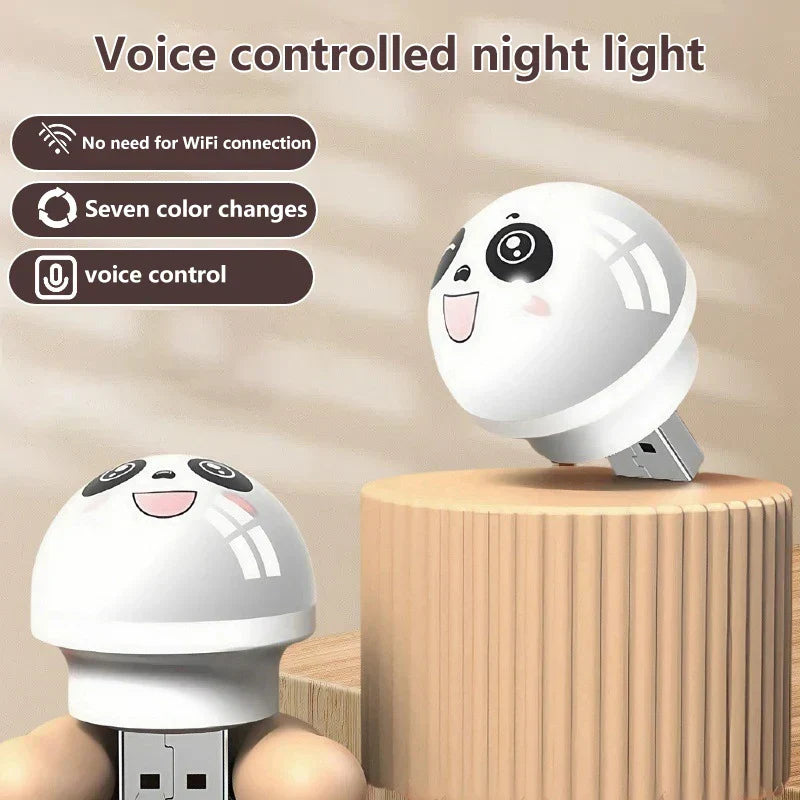BowLift | Cute Panda Voice-Controlled LED Night Lamp
