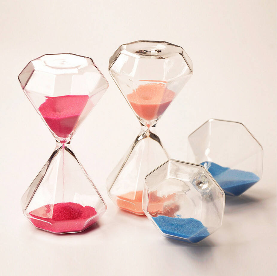 BowLift | 5–60 Minute diamond hourglass, hourglass, hourglass, children's gift, hourglass, home decoration, available in multiple color options