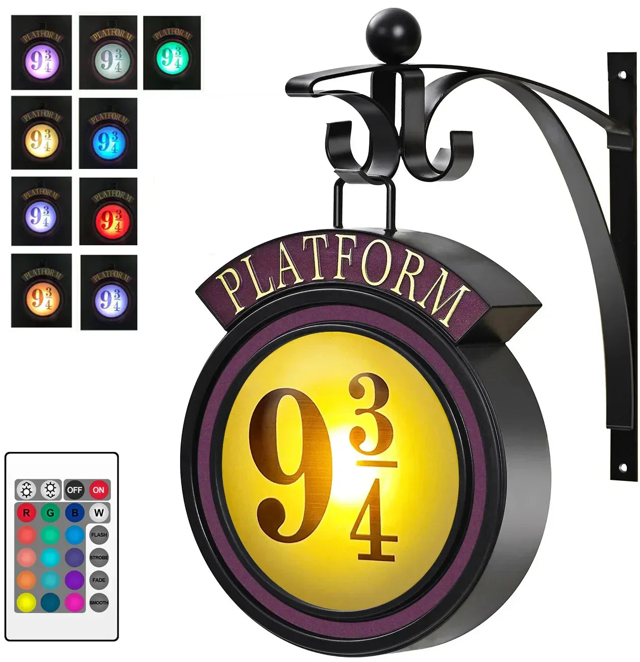 BowLift | Harry Potter 9 3/4 Figure Nightstand Lamp LED Magical Wall Lamps Platform Hogwarts 3D Lamp Harry's Room Decoration Kids Birthday Gift