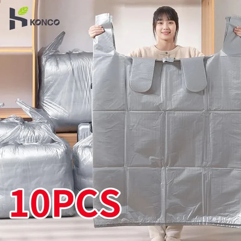 BowLift | HDPE STORAGE BAGS – storage bags with large capacity for clothes, toys & bedding – set of 10