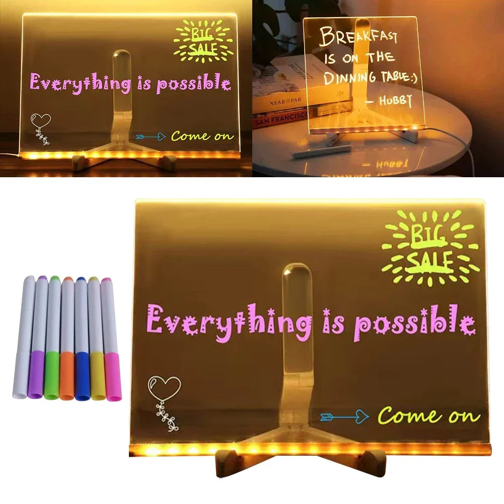 BowLift | Acrylic LED Erasable Writing Panel