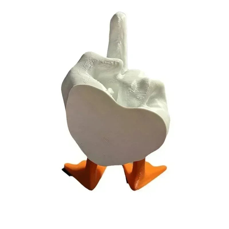 BowLift | Middle Finger Resin Duck Decor