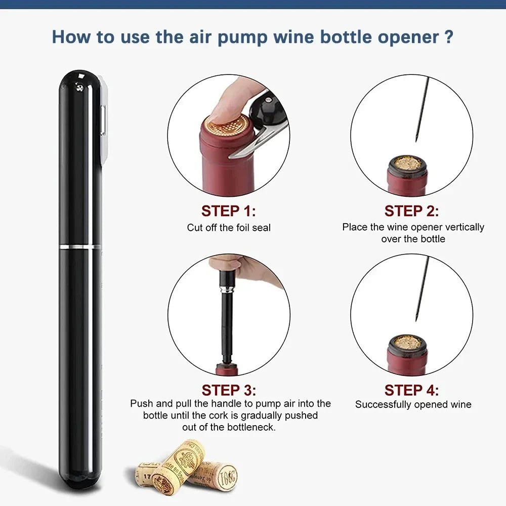 BowLift | 2-in-1 Air Pump Wine Bottle Cork Opener