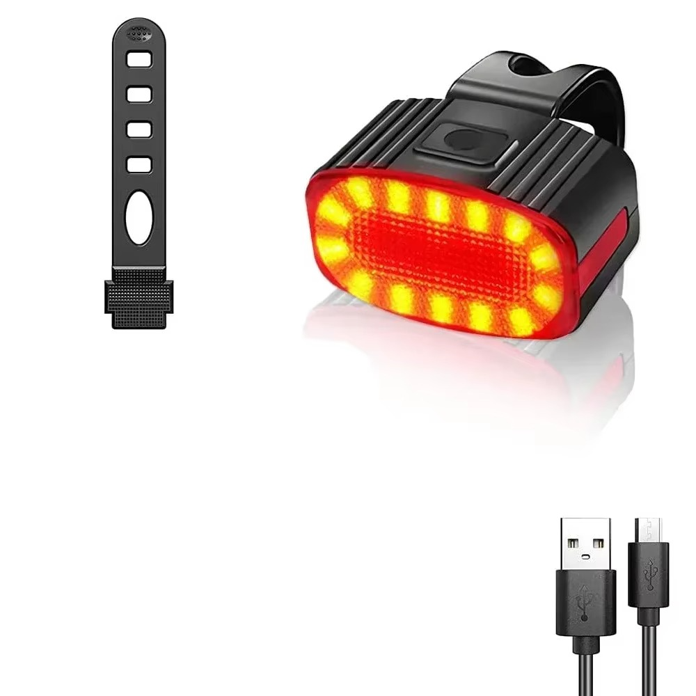BowLift | USB Rechargeable Bike Front and Rear Light Set with LED Headlamp for Night Cycling
