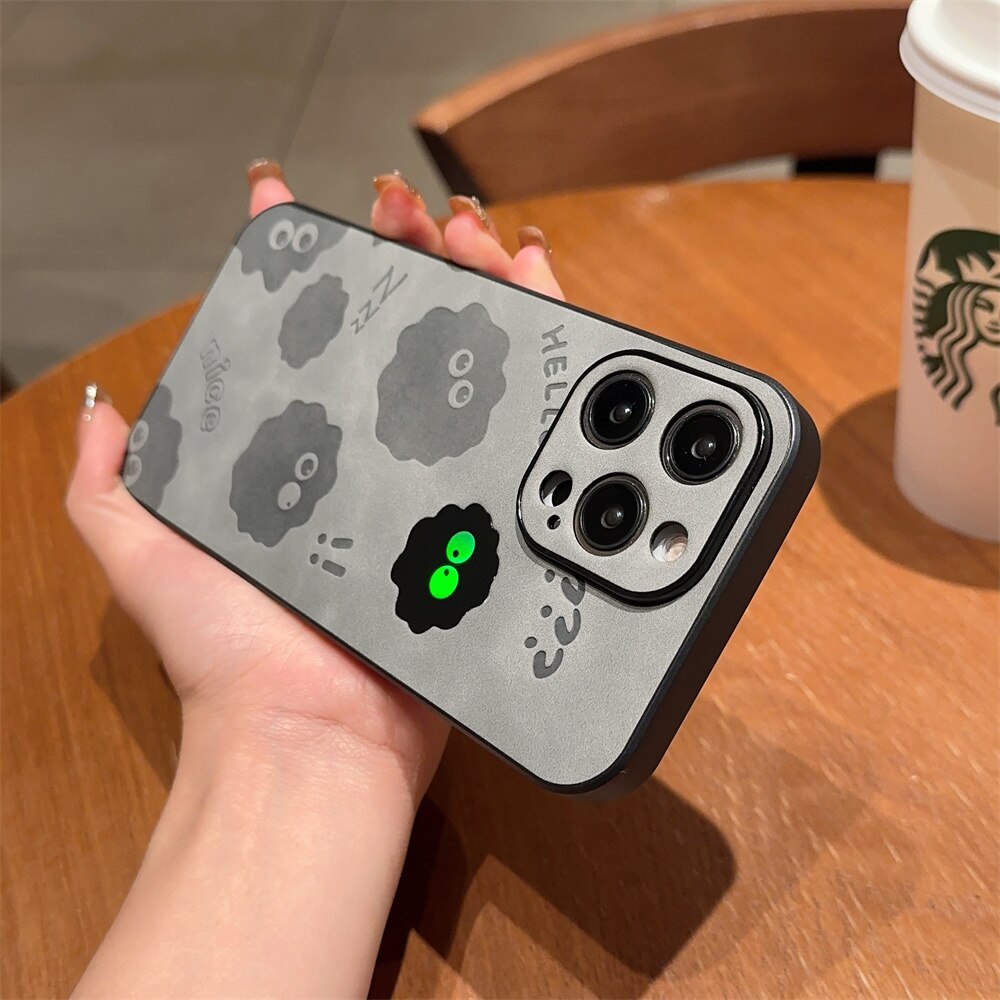 BowLift | Cute Monster Shockproof Leather iPhone Case