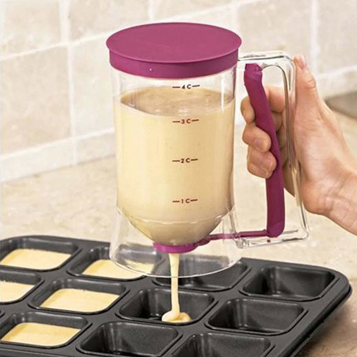 BowLift | Effortlessly pour batter for cupcakes and pancakes!