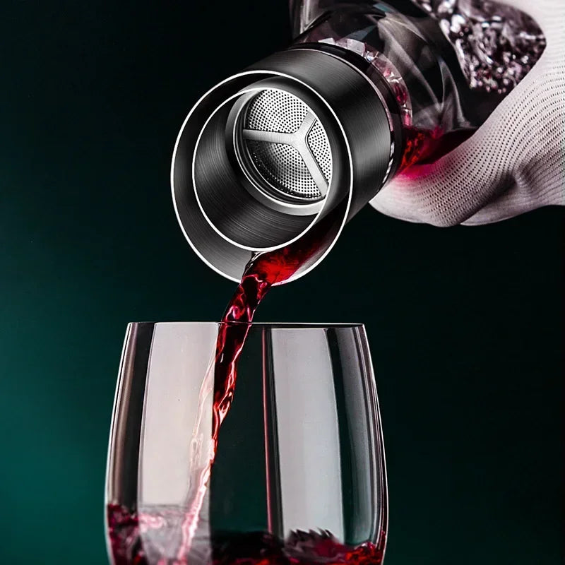 BowLift | 1500ml Iceberg Decanter Creative Lead-Free Crystal Material Luxury High-Quality Home Red Wine Distributor Decanter Wine Jug