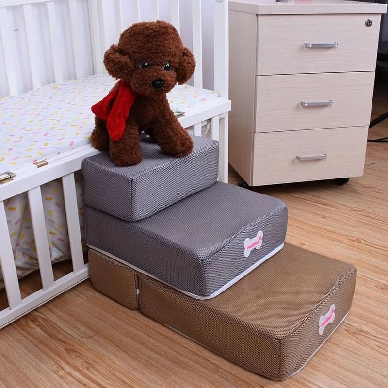 BowLift | DOGSTEP PRO – Luxury Dog Stair for Joint-Friendly Climbing onto Sofa & Bed