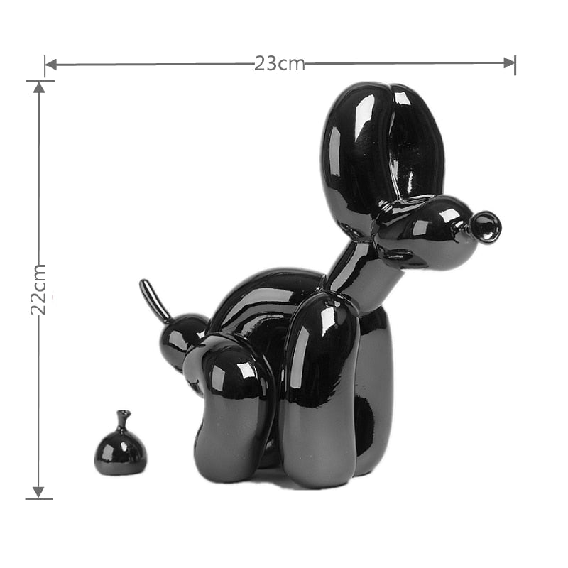 BowLift | Balloon Dog Sculpture, Balloon Art Statue, Mini Collectible Figurine, Home Decoration, Resin Figure, Desk Accessories, Room Decoration