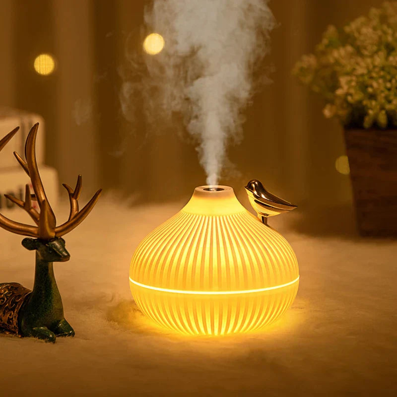 BowLift | MistGlow USB Humidifier | Quiet & Compact | With LED Night Light & Mood Lighting