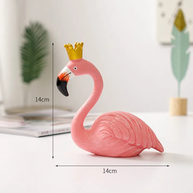 BowLift | Nordic Flamingo Figurine Figure Statue Sculpture Living Room Office Wedding Party Ornaments Home Decor Decoration Accessories