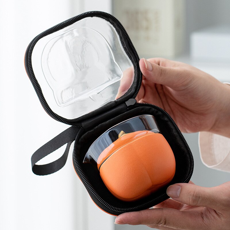 BowLift | Mini Pumpkin Ceramic Teapot Set