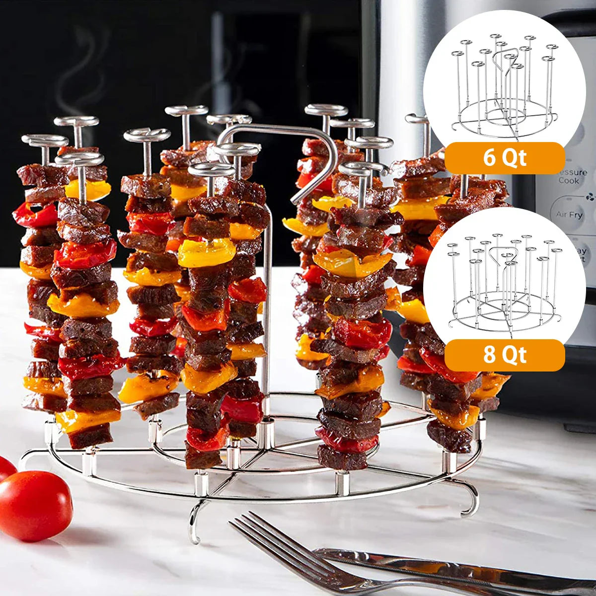 BowLift | Air Fryer Vertical Kebab Maker Stand