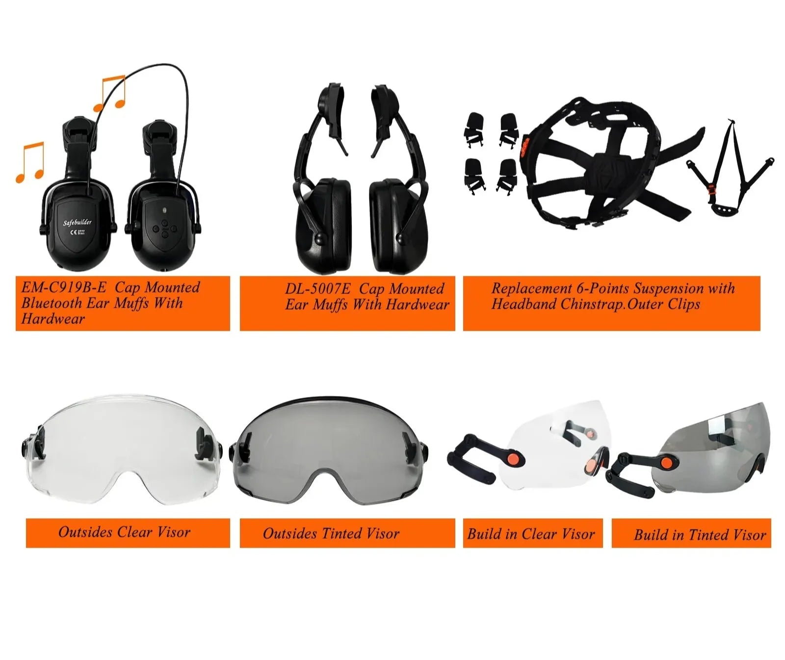 BowLift | CE ABS Safety Helmet with Goggles & Visor – SafeGuard