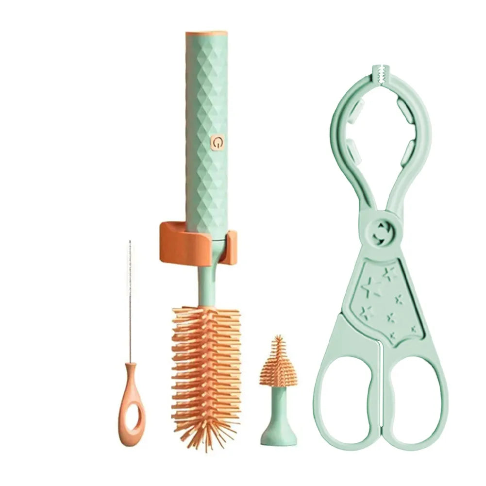 BowLift | Electric Rotating Silicone Bottle Cleaner Set