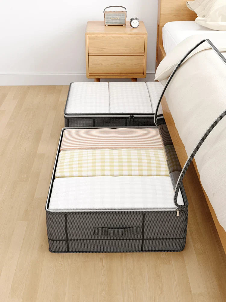 BowLift | Hidevera Underbed Bag | Foldable & With Window | Tear-Resistant & Breathable | For Bedding & Clothing