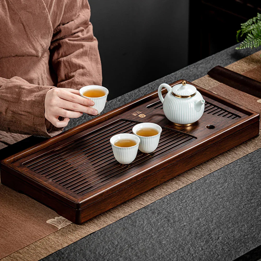 BowLift | Bamboo Solid Wood Tea Ceremony Tray