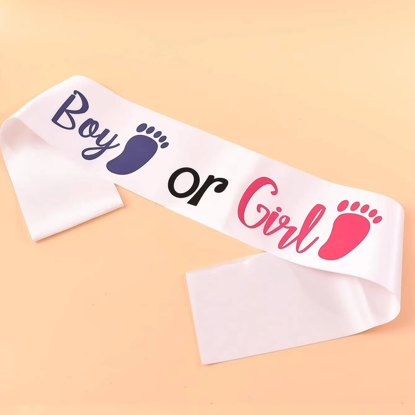 BowLift | Deluxe Gender Reveal Shoulder Sash for Mom & Dad