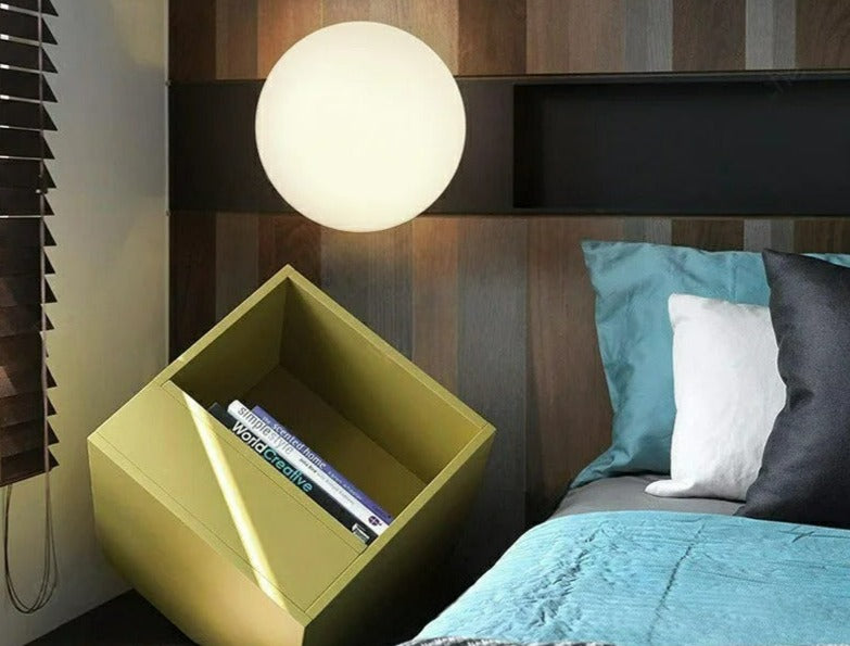 BowLift | GlaciaLuxe – Minimalist Wall Lamp with Glass Stone Design