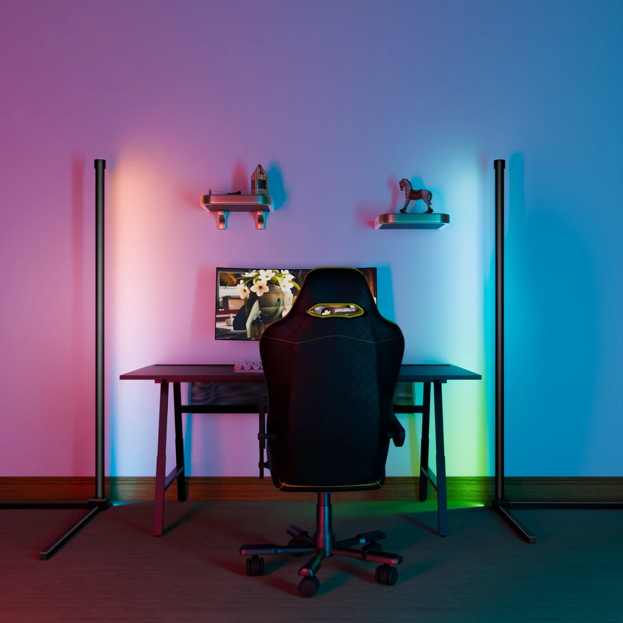BowLift | Smart RGB Floor Lamp - 16 Million Color Changing Mood Light