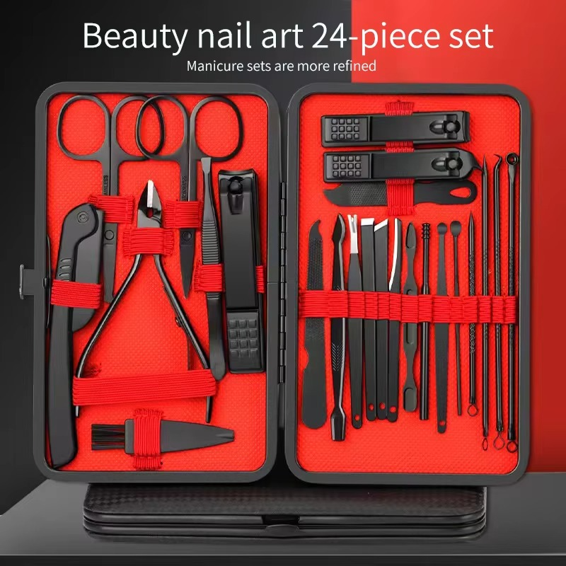 BowLift | 16-Piece Stainless Steel Manicure and Pedicure Grooming Set