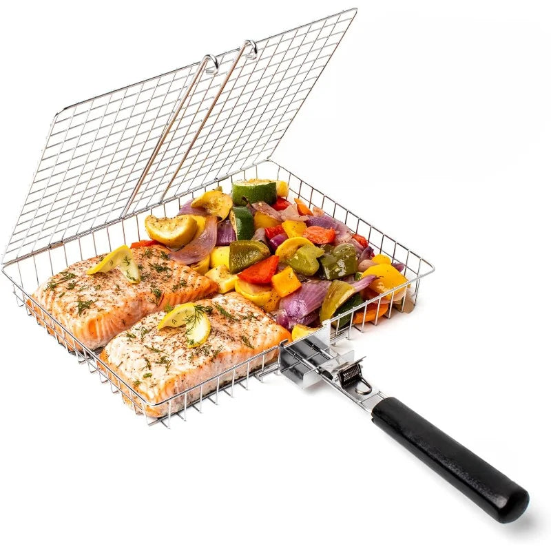 BowLift | GrillMaster Grill Rack | Portable & Rustproof | For Perfect BBQ Experiences