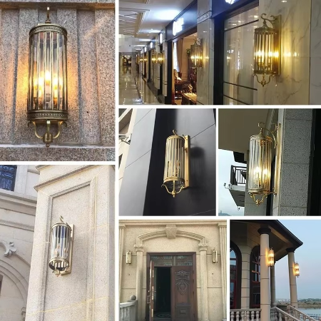BowLift | Elegant European Copper Waterproof Outdoor Wall Sconce