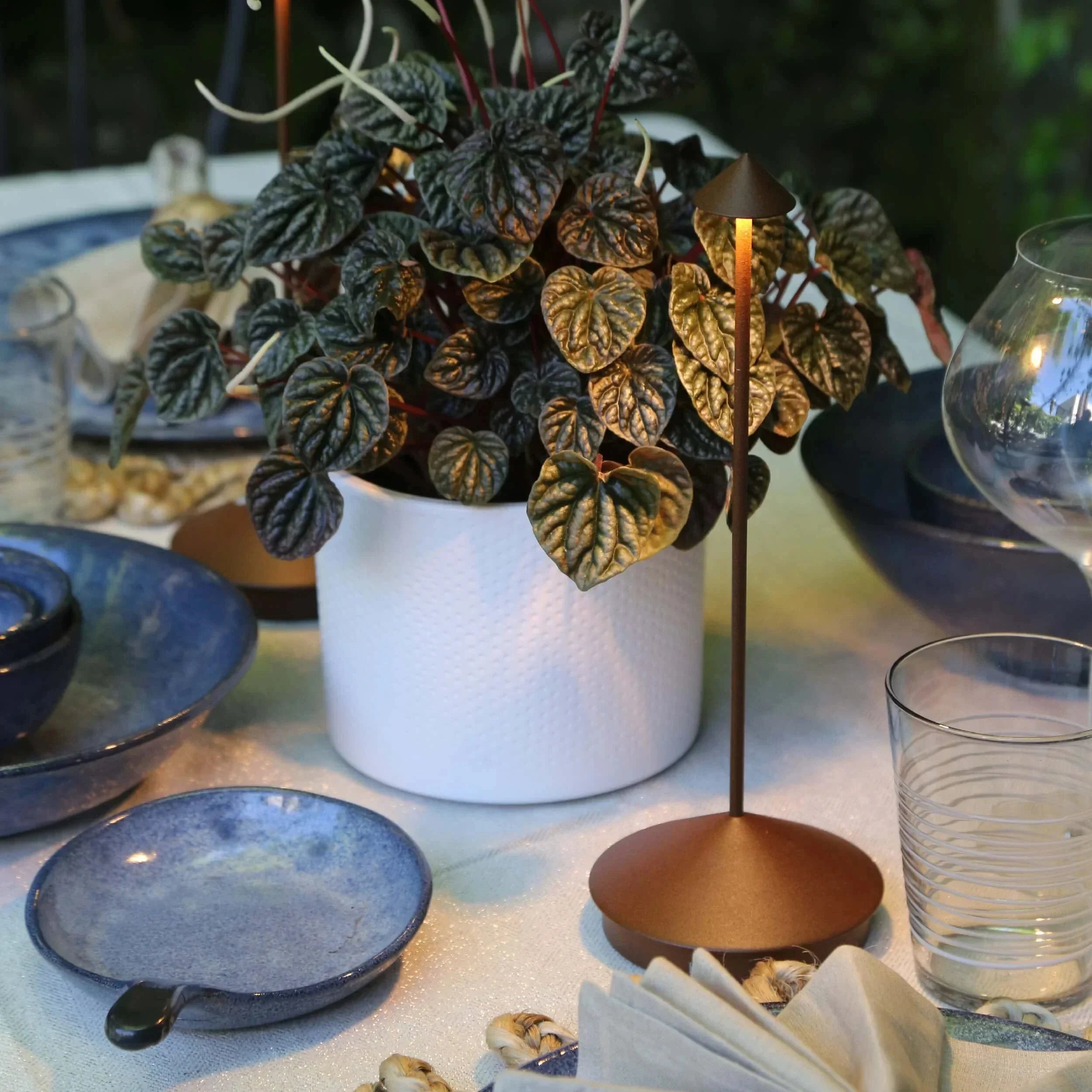 BowLift | Rechargeable Table Lamp Creative Dining Room Touch Led Hotel Bar Coffee Pina Pro Table Lamp Decorative Desk Lamp