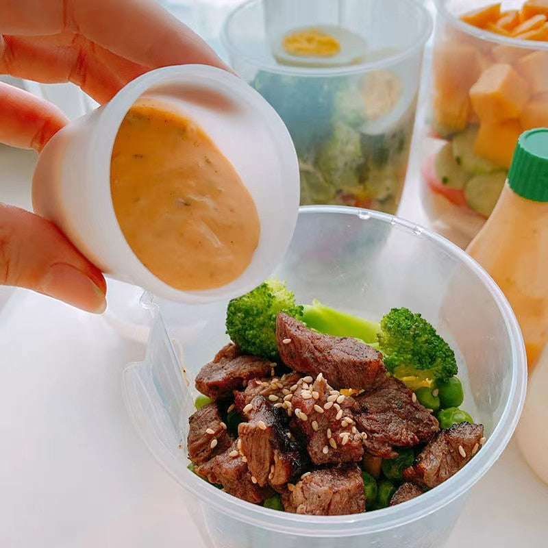 BowLift | Portable Built-in Fork Mini Salad Cup