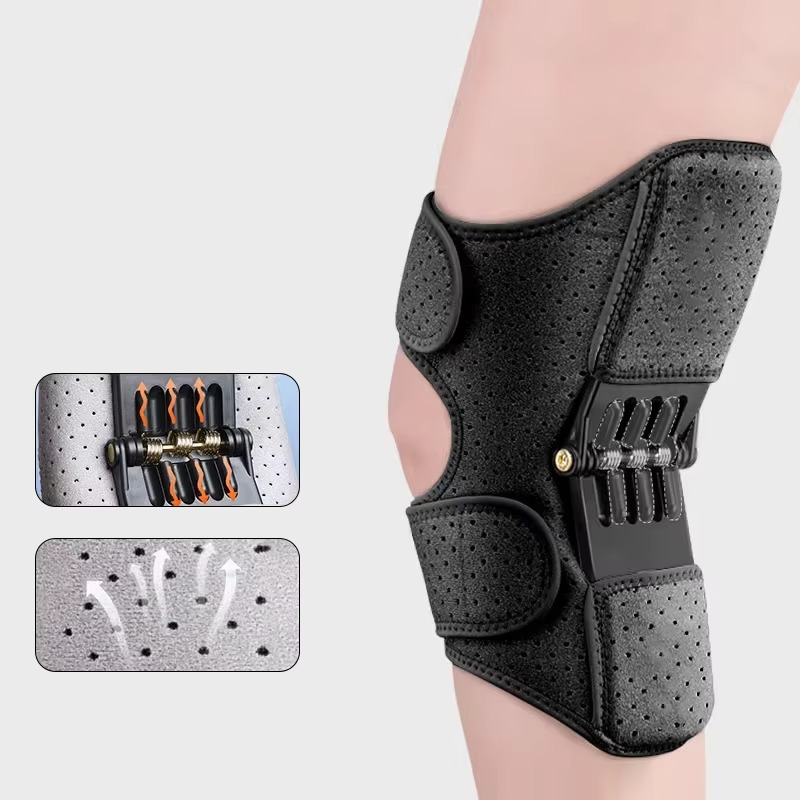 BowLift | Adjustable Knee Support Brace with Power Rebound Springs for Joint Relief and Stability