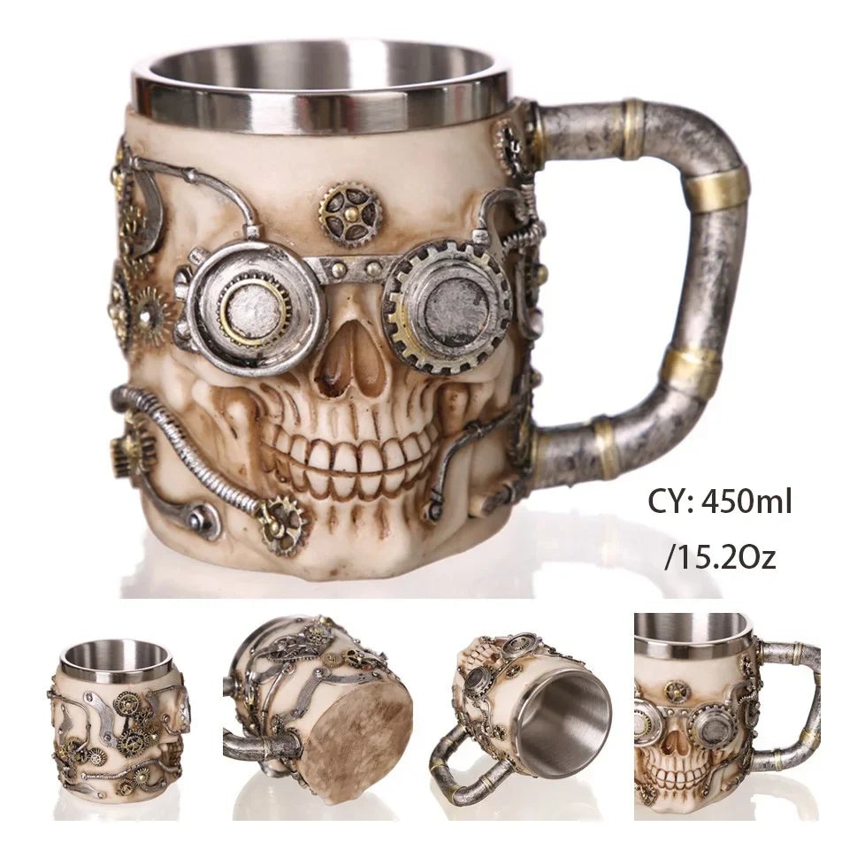 BowLift | Medieval Dragon Resin Stainless Steel Mug as Coffee Mug or Tea Mug