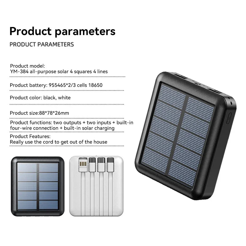 BowLift | 4 in 1 Solar Charging Power Bank