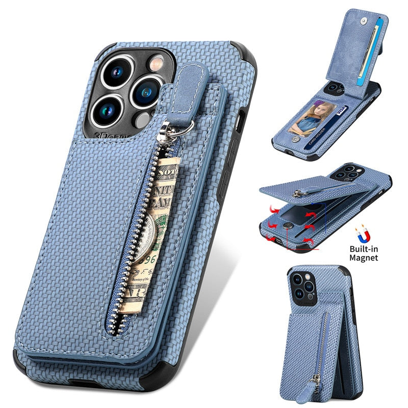 BowLift | Zip Zip Elegance Wallet iPhone Case